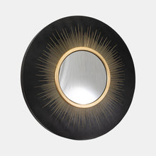 Load image into Gallery viewer, Black and Gold Royal Shine Mirror - Round
