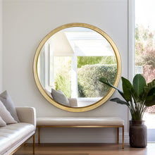 Load image into Gallery viewer, Gold Circle Mirror - Thin Rim
