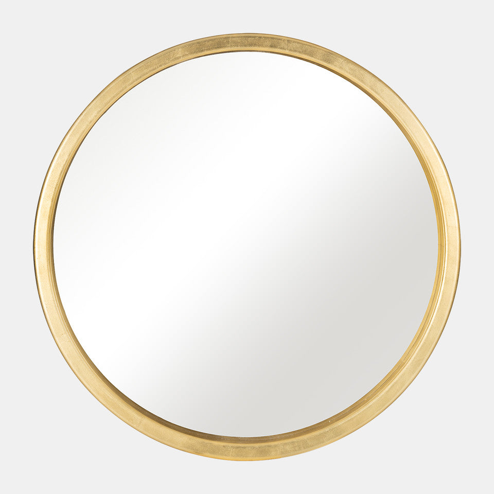 Gold Circle Mirror - Thin Rim