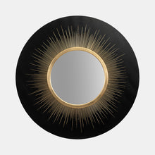 Load image into Gallery viewer, Black and Gold Royal Shine Mirror - Round
