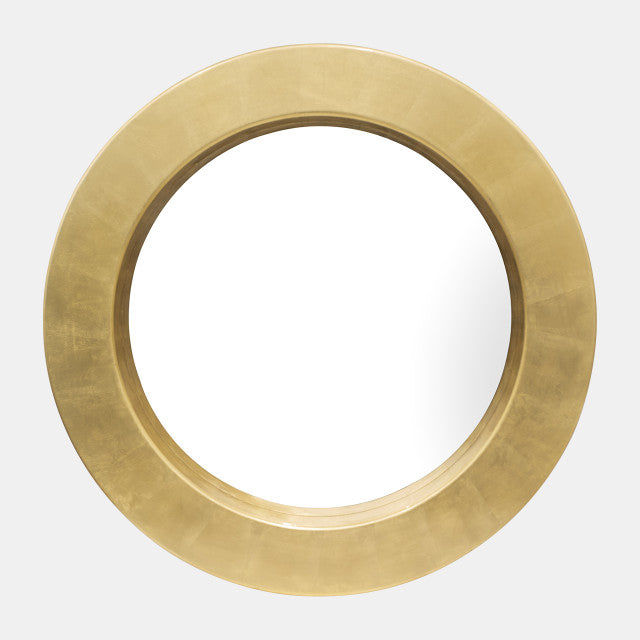 Gold Circle Mirror - Wide Rim